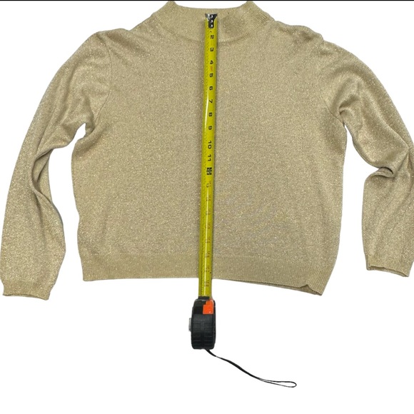 Baxter & Wells size Petite Large women’s gold / tan colored long sleeve shirt. - Picture 7 of 10